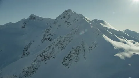 Fly Through Aerial Shot of Dramatic Mountain Range 動画素材 81568944