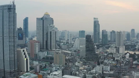 Fly through bangkok 2160p Stock Footage 101316965