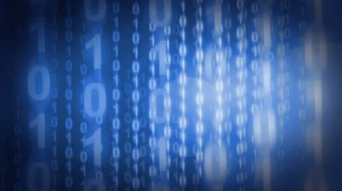 Fly through the binary code Stock Footage 37876176