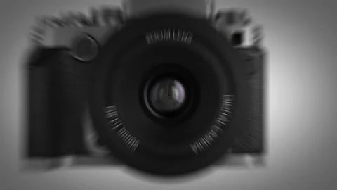 Fly through the camera lens Stock Footage 96765256