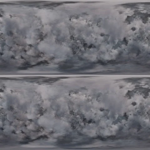 Fly Through Clouds in 360 Stereoscopic Virtual Reality Stock Footage 143609464