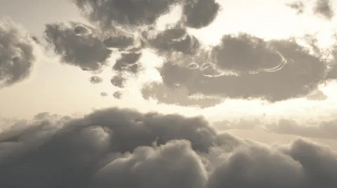 Fly through clouds Stock Footage 38279314
