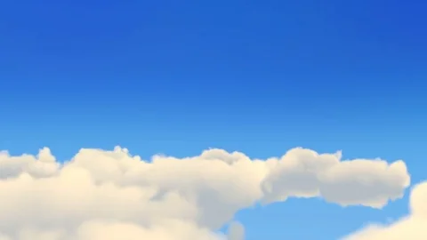 Fly through the clouds in the sky. Stock Footage 80135602