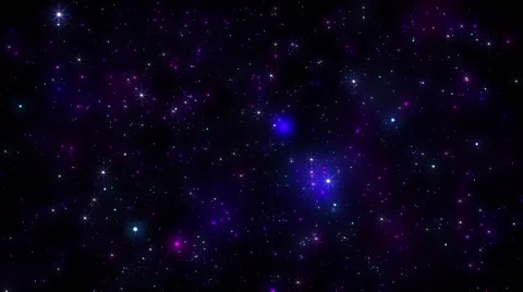 Fly Through Colorful Blinking Particles Space Galaxy Stock Footage 49985517