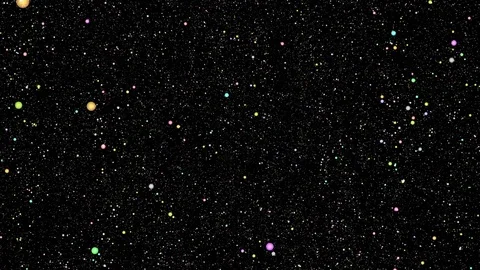 Fly through a colorfull Starfield 動画素材 83776486