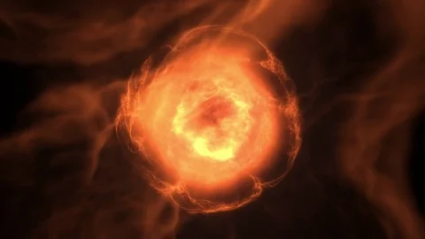 Fly through elementary particle / fly through star / fly through fractal matter. Stock Footage 82470178