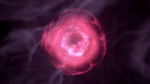 Fly through elementary particle / fly through star / fly through fractal matter. Stock Footage 82470503