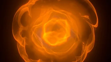 Fly through: explosion / organic cell / elementary particle / fractal matter. Stock Footage 85568115
