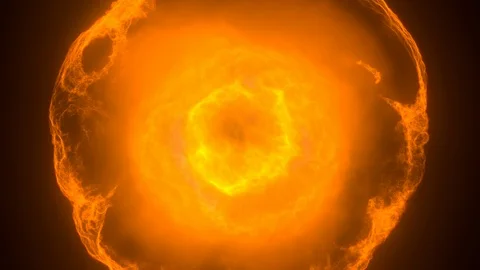 Fly through: explosion / organic cell / elementary particle / fractal matter. Stock Footage 85572036