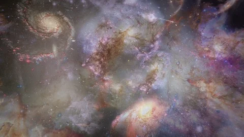 Fly Through In Galaxy is motion footage for scientific films and cinematic in 스톡 동영상 108787943