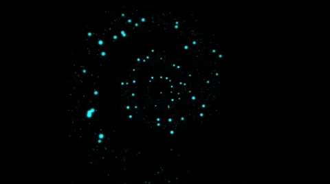 Fly through light blue glowing spiral (FULL HD) Video stock 56497971