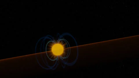 Fly through a Magnetar Stock Footage 251614233