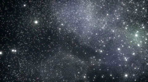 Fly through milliard of bright stars. Stock Footage 24617494