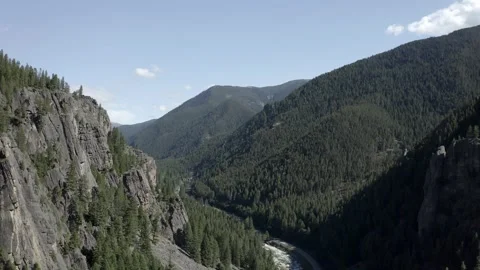 Fly Through The Mountains 2 Stock Footage 281260728