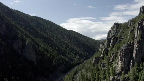 Fly Through The Mountains Stock Footage 281260747