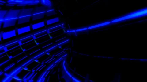 Fly through the neon time tunnel Video stock 70184169