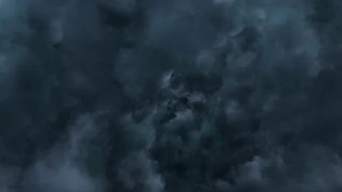 Fly Through Night Blue Clouds Vidéo 141808724