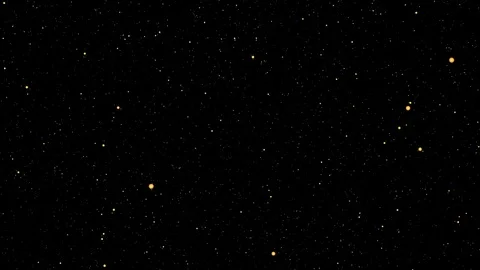 Fly through a orange Starfield Stock Footage 83777554