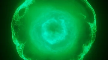 Fly through: organic cell / elementary particle / underwater plankton / fractal  Video stock 85609205