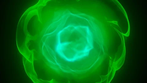 Fly through: organic cell / elementary particle / underwater plankton / fractal  Stock Footage 85609565