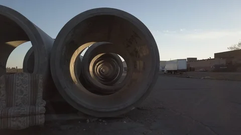 Fly-Through Pipe shot Stock Footage 88454482