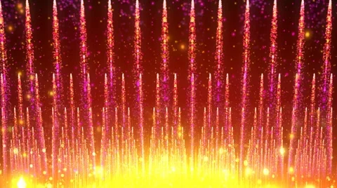 Fly Through Red Particles Trails Stock Footage 59760898