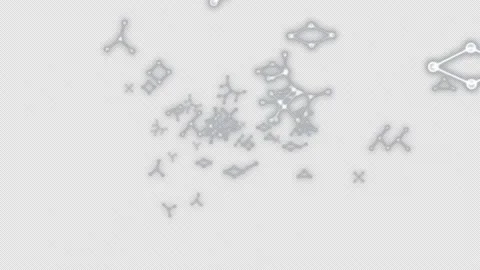 Fly through shining connections on a black screen. Stock Footage 202292137