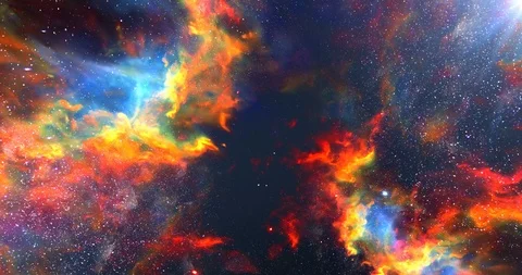 Fly Through In Space 4K Video stock 104019501