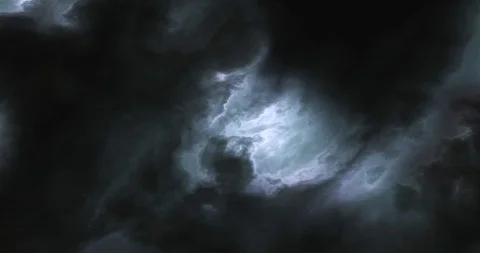 Fly through space nebulae and star field. Glowing clouds and dark dust. Stock Footage 94968381