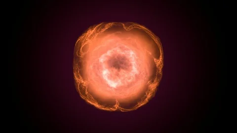 Fly through: star / explosion / organic cell / elementary particle / fractal mat Stock Footage 85742085