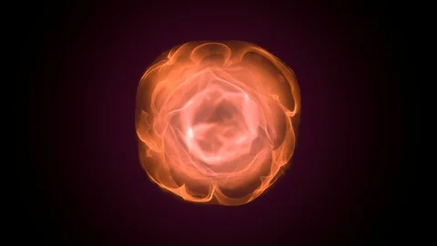 Fly through: star / explosion / organic cell / elementary particle / fractal mat Video stock 85758851