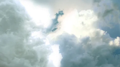 Fly through Storm Clouds Stock Footage 91044761