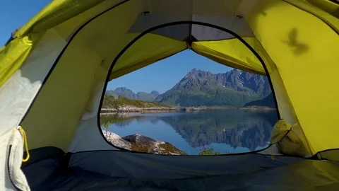 Fly through the tent Stock-Footage 94624176