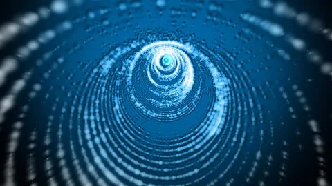 Fly through the Tunnel Abstract Animation Stock Footage 120880426