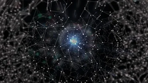 Fly through the Tunnel Abstract Animation Stock Footage 124378322