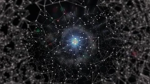 Fly through the Tunnel Abstract . イラスト素材