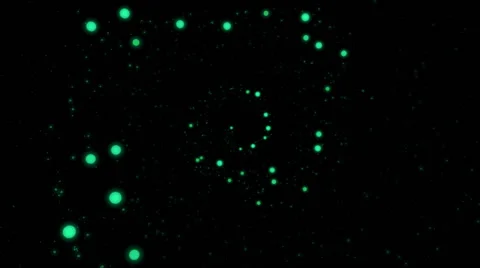 Fly through turquoise glowing spiral (FULL HD) Video stock 56498503