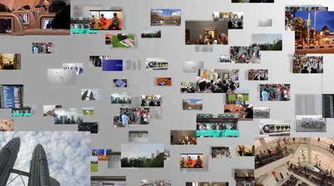 Fly through of videos Video stock 32661084