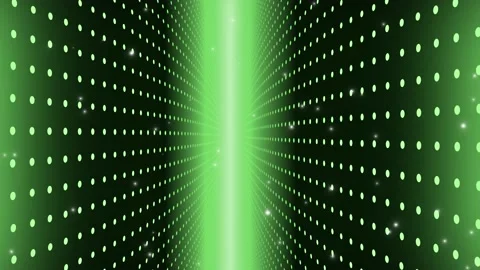 Fly through walls of dots towards the light. Stock Footage 169391104