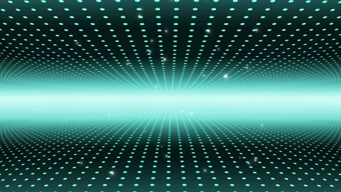 Fly through walls of dots towards the light. Stock Footage 169391212