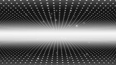 Fly through walls of dots towards the light. Stock Footage 169391300