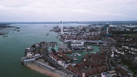 Fly towards city slow Stock Footage 234926859