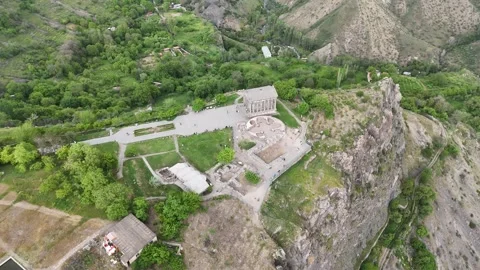 Fly towards Garni Stock Footage 274922486