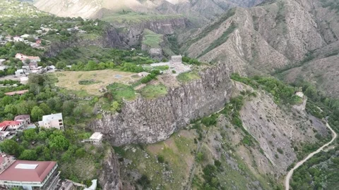 Fly towards Garni Stock Footage 274922493