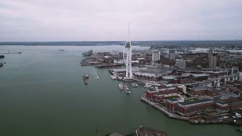 Fly towards Harbour Fast 1 Video stock 234926894