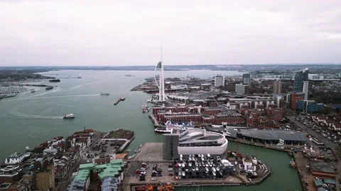 Fly towards Harbour fast Stock Footage 234926872