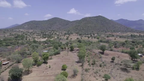 Fly towards hills Stock Footage 328566708