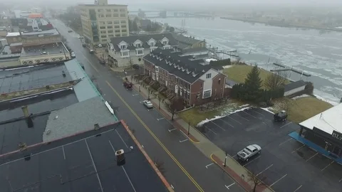 Fly towards river Stock Footage 72504920