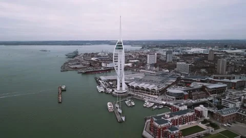 Fly towards tower slow   Stock Footage 234926891