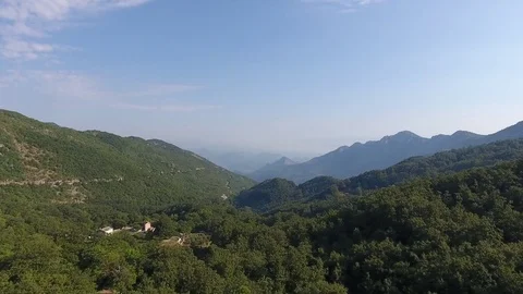 Fly Video in the mountaine Video stock 77587406